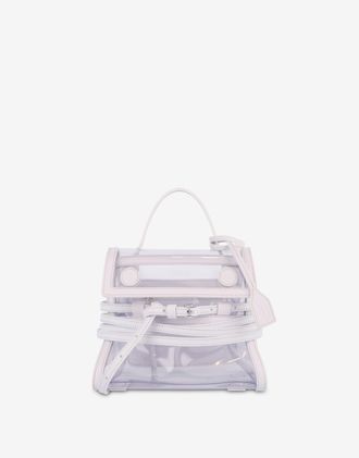 Moschino Moschino Tie Me Small Hand Bag - Transparent