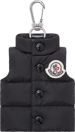 Moncler Moncler Down Vest Shape Key Ring, Men, Black, Size: One Size