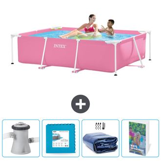 Intex Piscina Con Estructura Rectangular - 220x150x60 Cm - 7-piezas Scb124