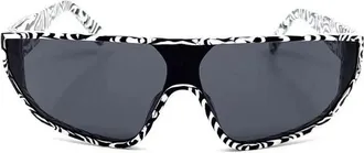 Celine CL40195I04A Zebra-Stripe Frame Sunglasses - Black