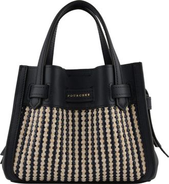 Pourchet Blossom Tress&eacute; - Dames - Handtassen - Blauw - ONE Size - Katoen - Tassen