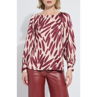 Lyssé Naila Raglan Sleeve Top in Autumn Leaf at Nordstrom, Size X-Large
