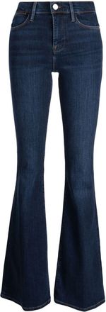 Frame Denim Le High Flared Jeans - Womens - Lyocell/Cotton/Elastane/Polyester