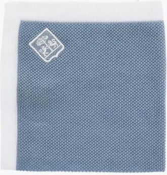 Corneliani Cotton Pocket Square with Contrasting Edge size Unica