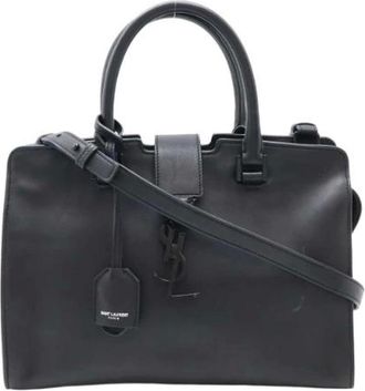 Saint Laurent Pre-owned Handbags, female, Black, Size: ONE SIZE Pre-owned Leather handbags