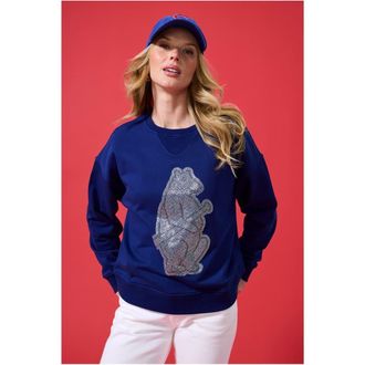 Terez Womens Terez Navy Chicago Cubs Oversized Gemstone Logo Sweatshirt at Nordstrom, Size Medium