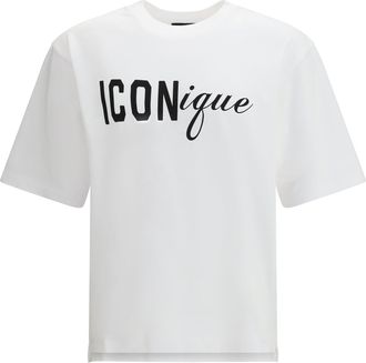 Dsquared2 Mens T-Shirt Icon White Cotton T-Shirts And Polos