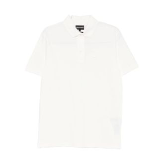Emporio Armani Polo Shirts, male, White, Size: 3XL Emporio Armani T-shirts and Polos