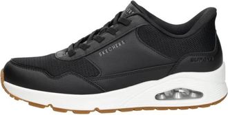 Skechers Slip-Ins Uno - Banksia - Heren - Sneakers - Zwart - 46 EU - Leer - Schoenen