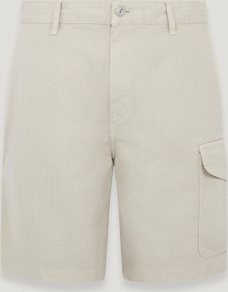 Belstaff Belstaff Pantalón Corto Tipo Cargo Cs60 para hombre Mezcla de algodón teñido en prenda Beige piedra 30