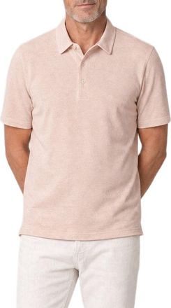 Robert Talbott Taylor Pique Linen Polo in Pink at Nordstrom, Size Xx-Large