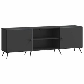 vidaXL Mueble De Tv Negro 150 X 31 X 50 Cm Madera De Ingenier&iacute;a Vidaxl