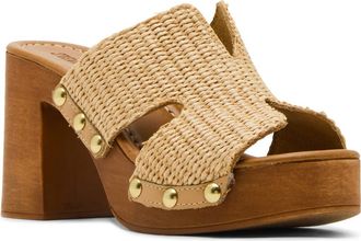 Steve Madden Sunkissed Clog in Raffia at Nordstrom, Size 10