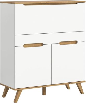 ebuy24 Escritorio secreter escandinavo 1 caj&oacute;n 2 puertas 1 puerta