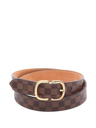 Louis Vuitton 2019 damier buckle belt - Brown