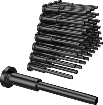 OEM Paquete De 50 Tapas De Extremo Invisibles De Acero Inoxidable Negro De 1/8 Para Barandilla De Cable, Con Rosca Para Escaleras De Terraza, Postes De Ma