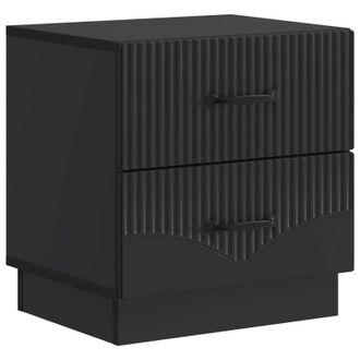 vidaXL Armario De Noche Negro 43 X 34,5 X 44,5 Cm Madera De Ingenier&iacute;a Vidaxl