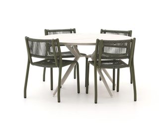 Manifesto Furniture Manifesto Misurina/Sora &oslash;127cm dining tuinset 5-delig