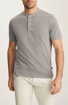 34 Heritage Short Sleve Slub Cotton Henley in Chiseled Stone at Nordstrom, Size Xx-Large