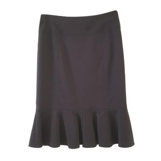 Dolce & Gabbana cocoa brown wool blend skirt Size XS