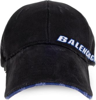 Balenciaga Baseball Cap - Heren - Petten - Blauw - M - Katoen - Accessoires