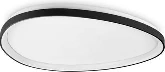 Ideal Lux Ideal Lux - Plafoniera Contemporanea Gemini Metallo Nero Led Integrato 42w 3000k Ip20