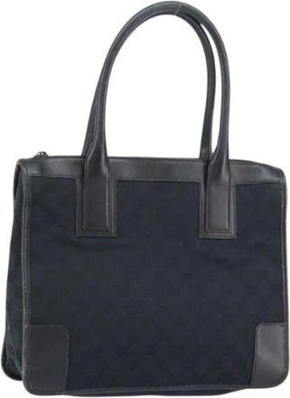 Gucci Pre-owned Canvas Handtas - Dames - Vintage Handtas - Zwart - ONE Size - Vintage
