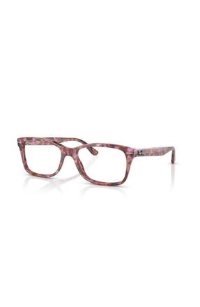 Ray-Ban 55mm Square optical glasses in Red at Nordstrom
