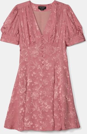 Kate Spade New York Fluid Jacquard Puff Sleeve Mini Dress