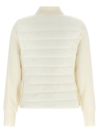 Moncler Quilted Hybrid Cardigan - Ivory