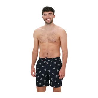 Scotch & Soda Badmode, Heren, Veelkleurig, S, Polyester, Geborduurde zwemshorts in blauw