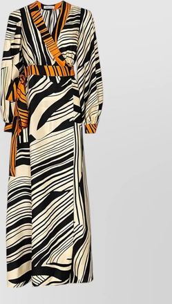 Raquel Diniz aurora wrap maxi dress v neckline belt