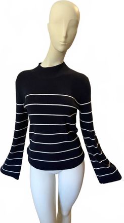 Vanessa Bruno Womens Francesca Sweater In Marine/ecru