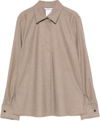 Max Mara Camicia con bottoni sui polsini - Toni neutri