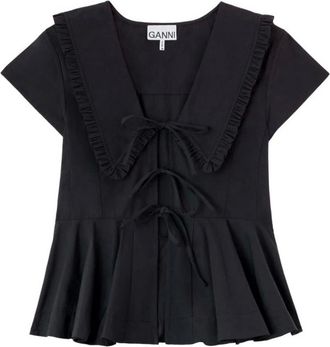 Ganni Mujer, Blusas y Camisas, Negro, Talla: XS