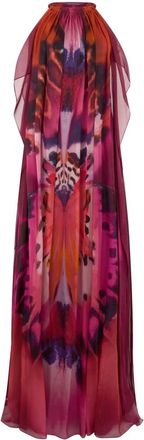 Alberta Ferretti Kleedjes, Dames, Rood, S, Maxi Jurk