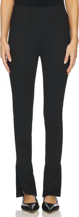 Anine Bing Kylie Slim Straight Pants In Black