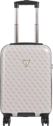 Guess Cabin Bags, male, White, Size: ONE SIZE Ivory hard shell spinner suitcase