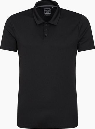 Mountain Warehouse Mens Mountain Warehouse Mens Endurance IsoCool Polo Shirt - Black - Size: 46