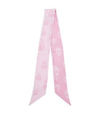 Alexander McQueen Light Pink Printed Scarf