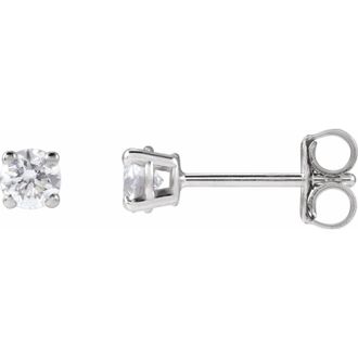 Diamond2Deal 1/3ct Lab-Grown Diamond Stud Earrings Clarity VS, Color F-G, 14k Gold