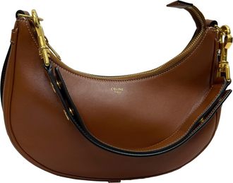 Celine Pre-owned Womens Medium Ava Shoulder Bag in Brown Calf Leather - Mocha - One Size