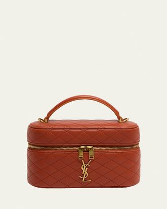 Saint Laurent Gaby Vanity Quilted Leather Bag