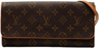Louis Vuitton Pre-owned Clutches, female, Brown, Size: ONE SIZE Pre-owned Pochette Twin GM