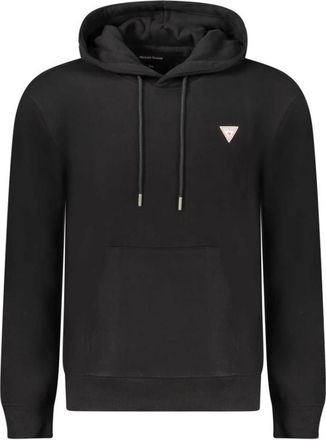 Guess Zwarte Katoenen Hoodie met Logo - Heren - Hoodies - Zwart - M - Katoen - Hoodies & sweatvesten