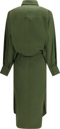 Givenchy Womens Poplin Shirt Dress Khaki Cotton