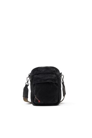 Diesel Multi-Pkts-Crossbody bag in washed denim - Crossbody Bags - Man - Black
