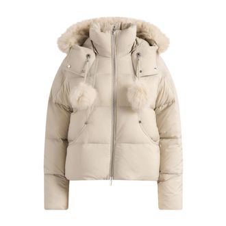 Moose Knuckles Everest Bomber met capuchon - Dames - Jassen - Grijs - Maat: XS Nylon