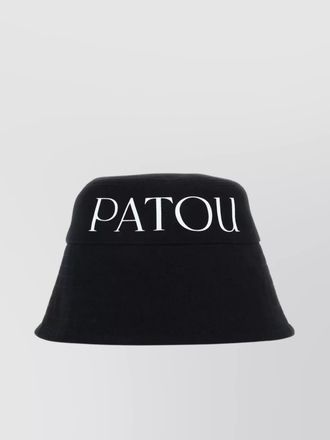 Patou cotton logo print bucket hat