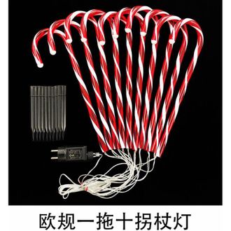 OEM Luces Led Para Exteriores Con Forma De Bast&oacute;n De Caramelo, Paquete De 12, Para Decoraci&oacute;n Navide&ntilde;a, Para Jard&iacute;n, Paisaje Y Camino